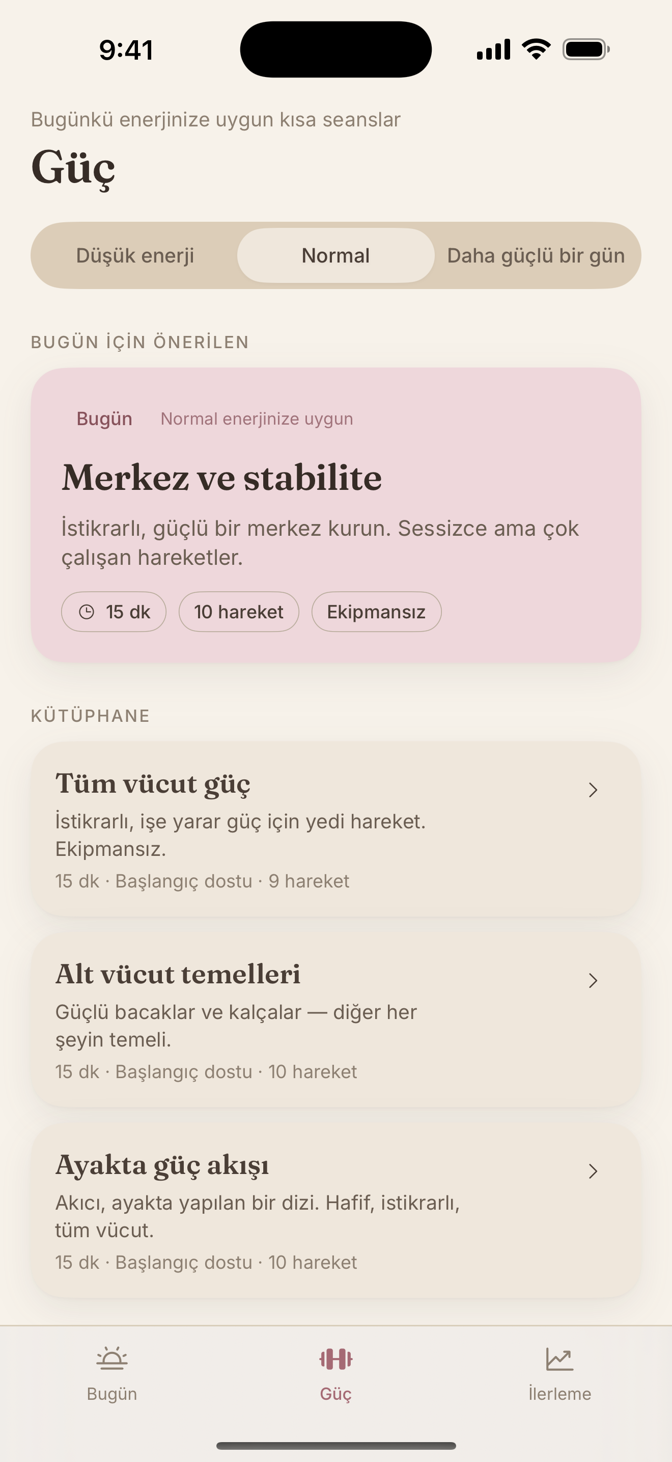 Güç kütüphanesi